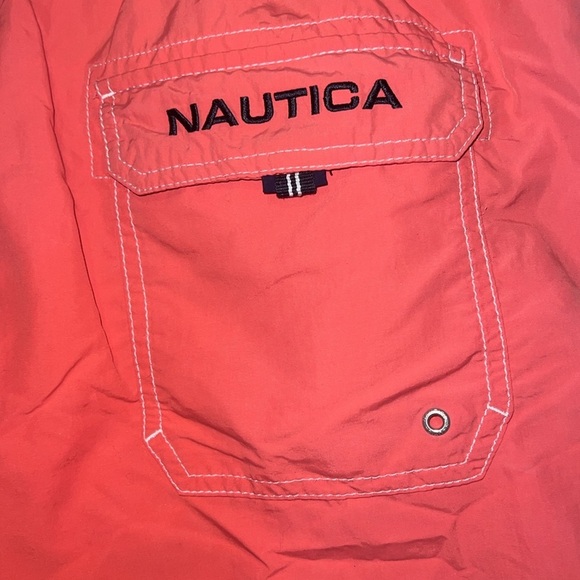Nautica Coral Swim Trunks Shorts Coral size Large like new - Picture 5 of 7